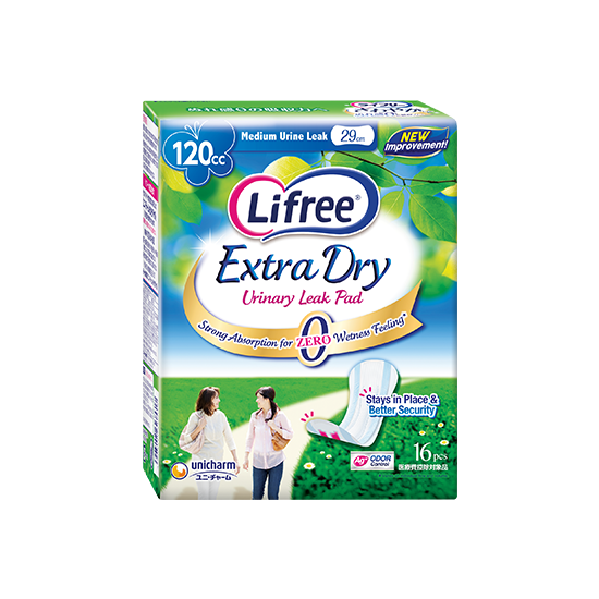 Lifree Extra Dry Pad 120cc Package Image